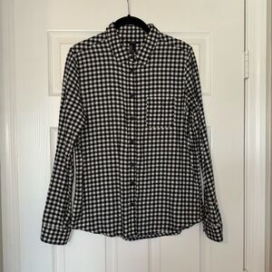 Forever 21 Black White Checkered Shirt